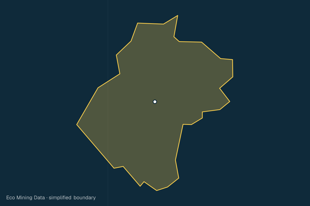 Static map of Aceh Barat Regency, Aceh, with a simplified boundary; mining permits mainly coal, gold.