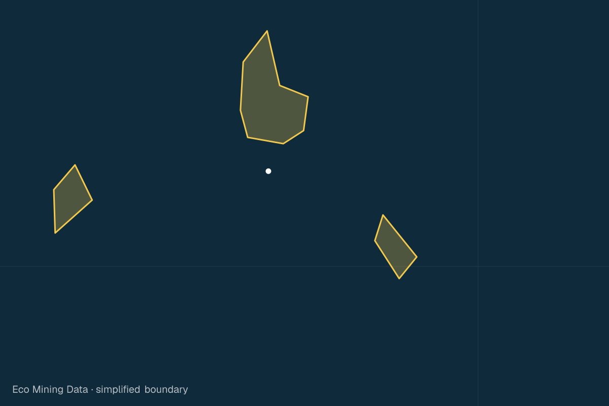 Static map of Banggai Laut Regency, Central Sulawesi, with a simplified boundary.