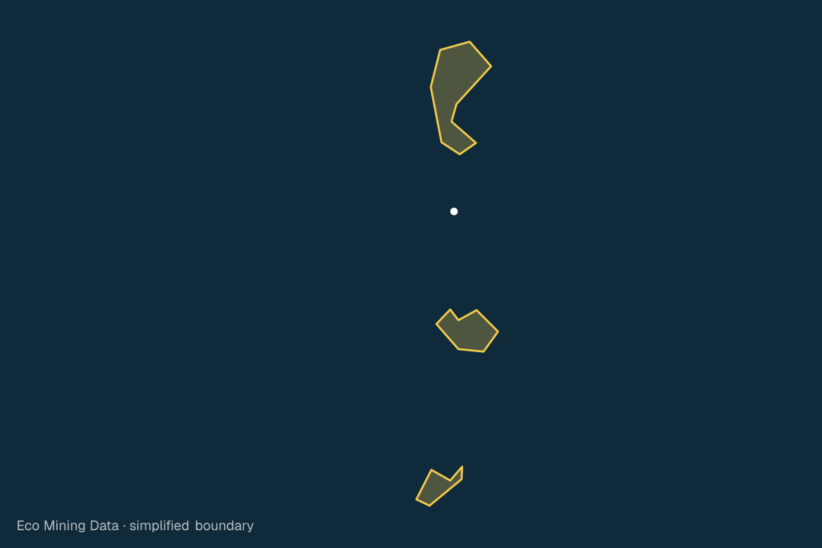 Static map of Kepulauan Siau Tagulandang Biaro Regency, North Sulawesi, with a simplified boundary.