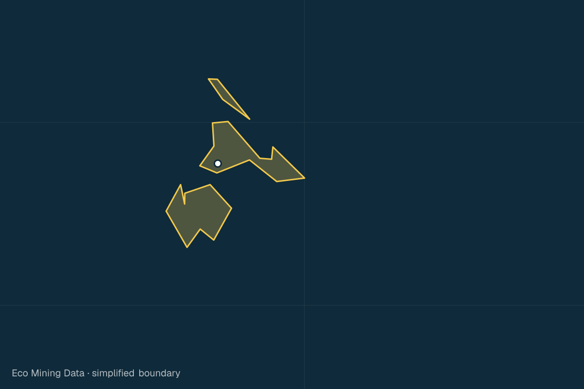 Static map of Lingga Regency, Kepulauan Riau, with a simplified boundary; mining permits mainly quartz sand, tin.