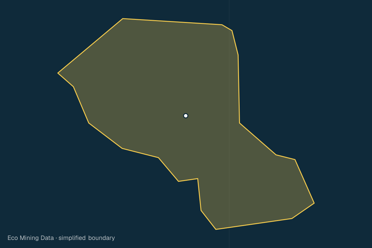 Static map of Puncak Jaya Regency, Papua Tengah, with a simplified boundary.