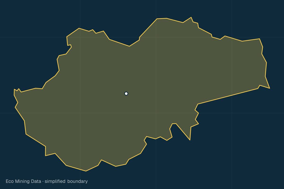 Static map of Jambi province with a simplified boundary; mining permits mainly coal, stone & sand.