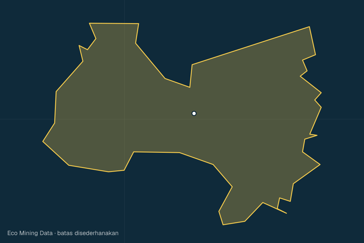 Peta statis Kabupaten Aceh Utara, Aceh, dengan garis batas yang disederhanakan.