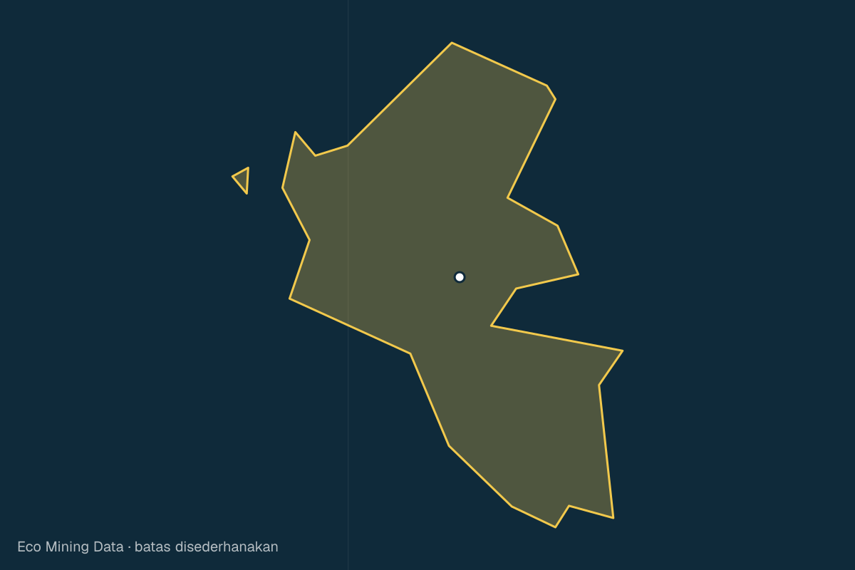 Peta statis Kabupaten Mempawah, Kalimantan Barat, dengan garis batas yang disederhanakan; izin tambang terutama batuan & pasir, bauksit.