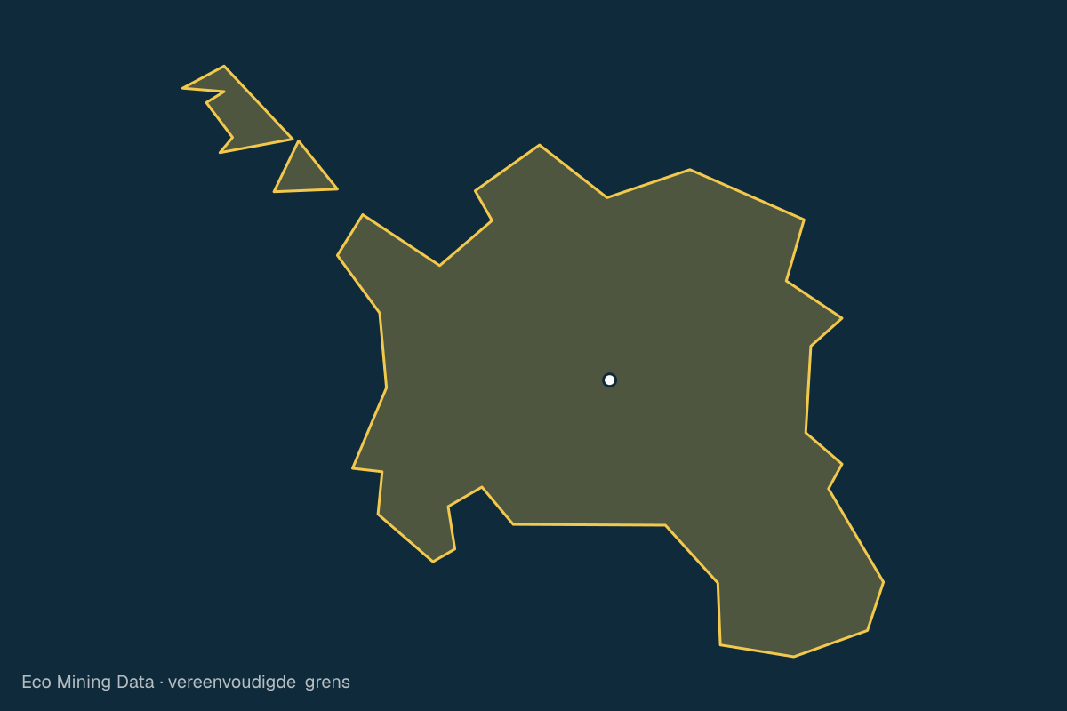 Statische kaart van Regentschap Aceh Besar, Aceh, met vereenvoudigde grens; vergunningen vooral klei, besi.