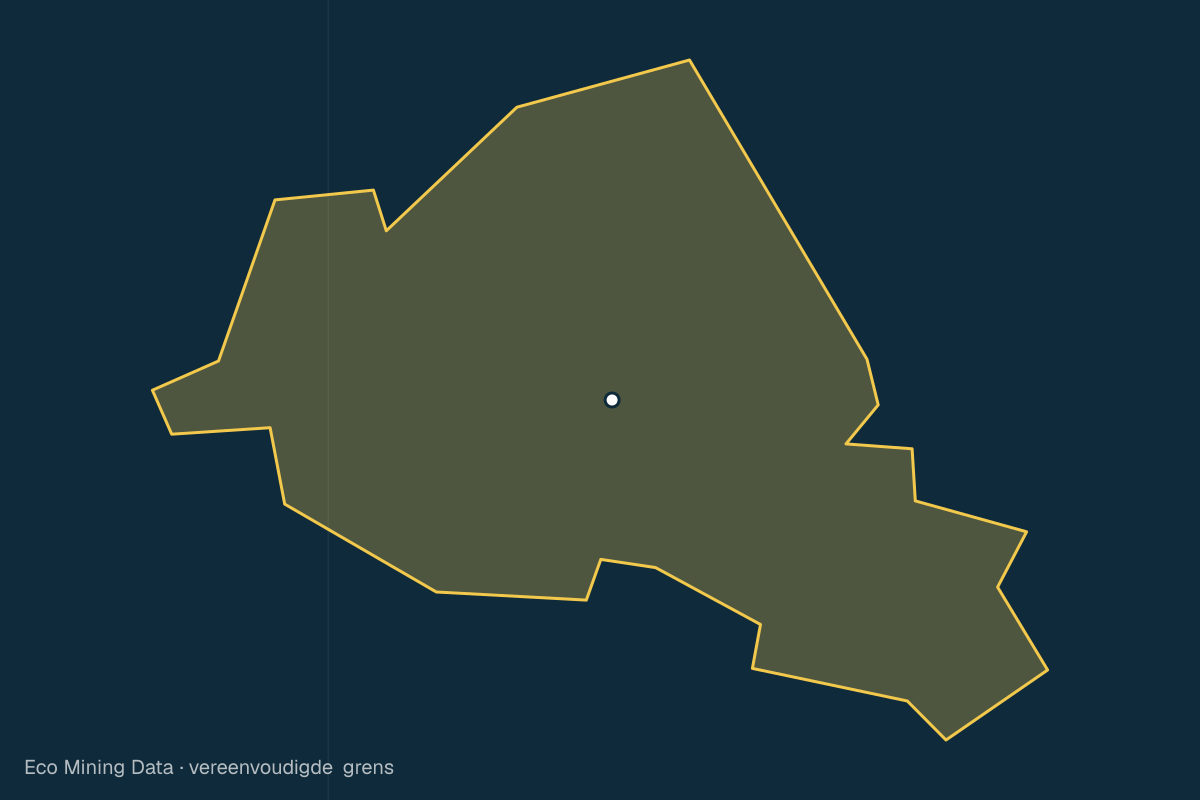 Statische kaart van Regentschap Banyumas, Jawa Tengah, met vereenvoudigde grens; vergunningen vooral kalksteen, steen & zand.