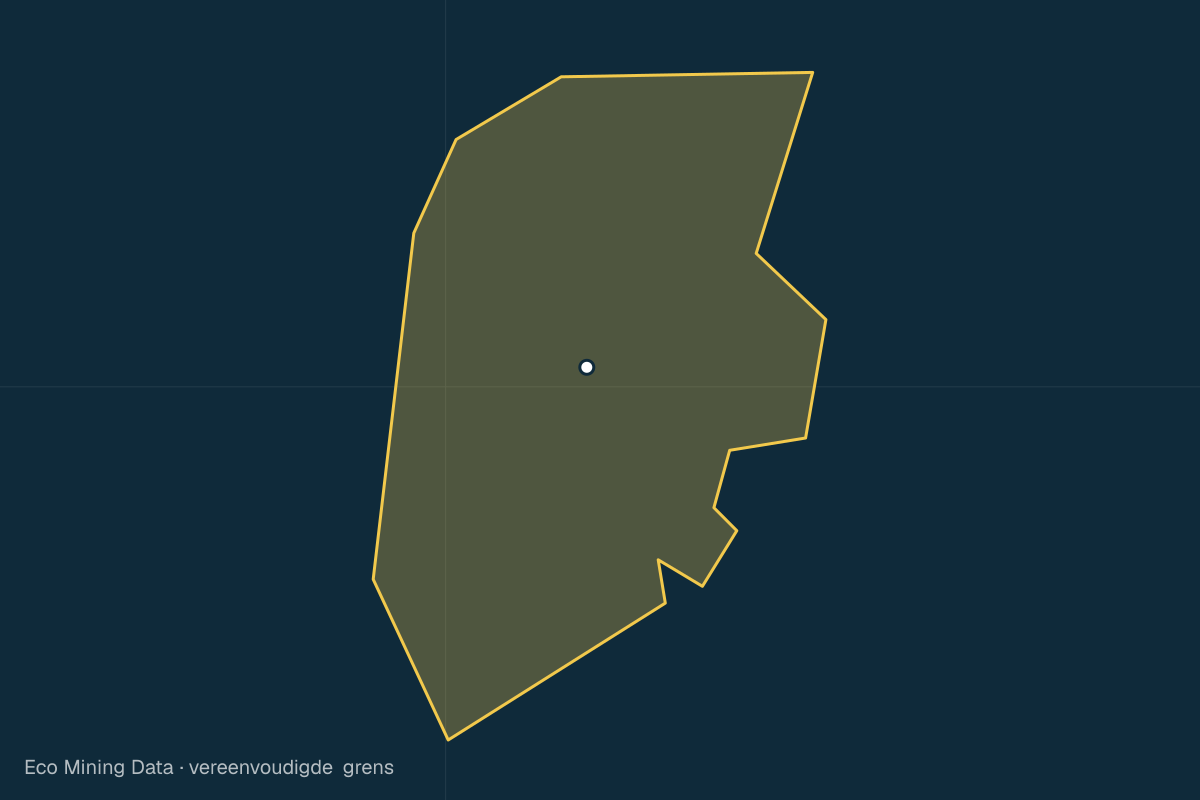 Statische kaart van Regentschap Barito Timur, Kalimantan Tengah, met vereenvoudigde grens; vergunningen vooral steenkool, kwartszand.