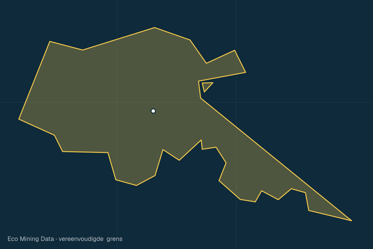 Statische kaart van Regentschap Berau, Kalimantan Timur, met vereenvoudigde grens; vergunningen vooral steenkool, kalksteen.