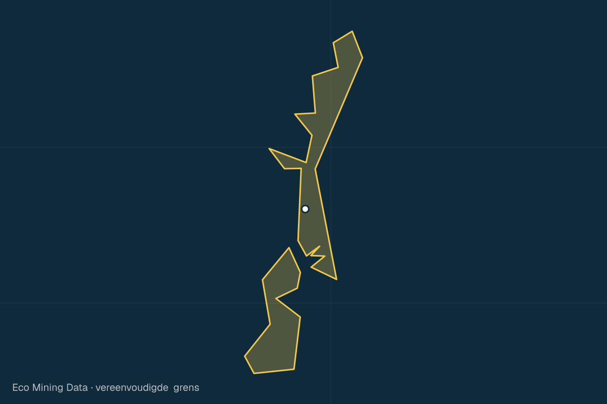 Statische kaart van Regentschap Donggala, Midden-Sulawesi, met vereenvoudigde grens; vergunningen vooral steen & zand, ijzererts.