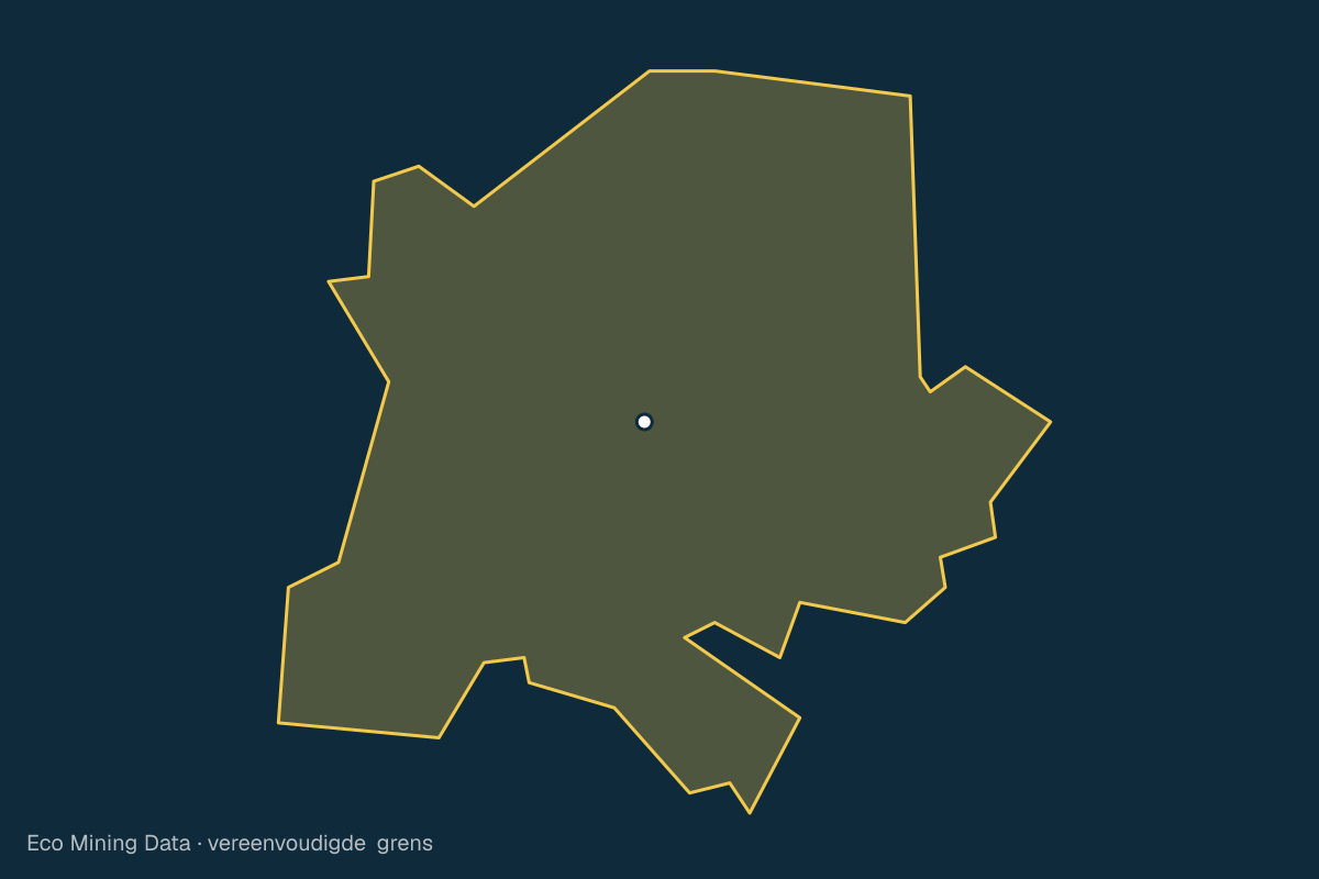 Statische kaart van Stad Jambi, Jambi, met vereenvoudigde grens.