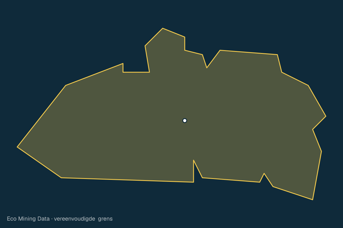 Statische kaart van Stad Padang Panjang, Sumatera Barat, met vereenvoudigde grens.