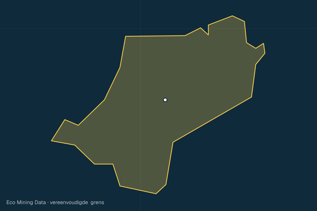 Statische kaart van Stad Singkawang, Kalimantan Barat, met vereenvoudigde grens; vergunningen vooral steen & zand.
