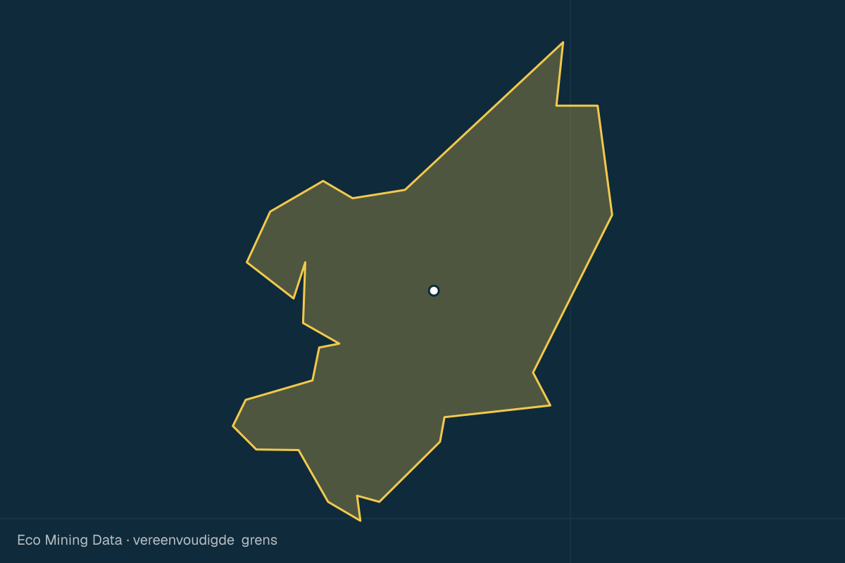 Statische kaart van Regentschap Labuhanbatu Utara, Sumatera Utara, met vereenvoudigde grens; vergunningen vooral steenkool.