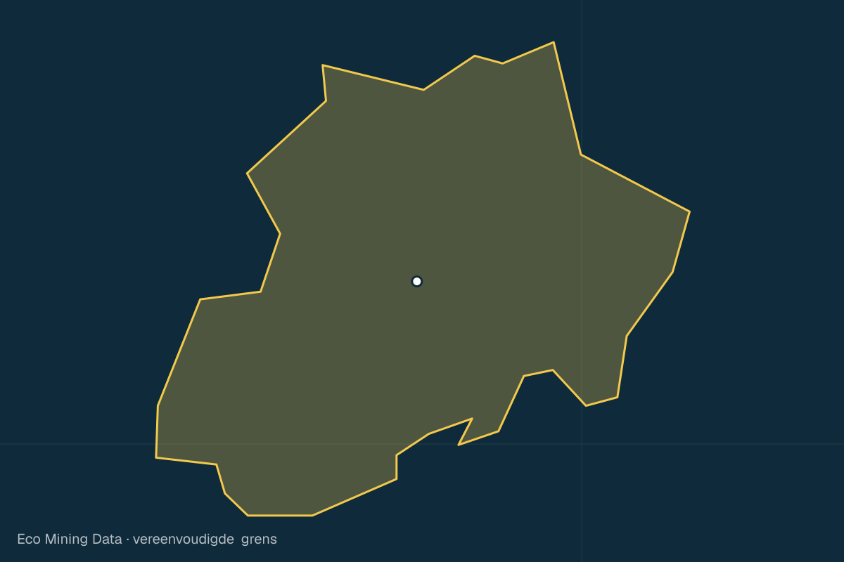 Statische kaart van Regentschap Lampung Utara, Lampung, met vereenvoudigde grens; vergunningen vooral steen & zand.
