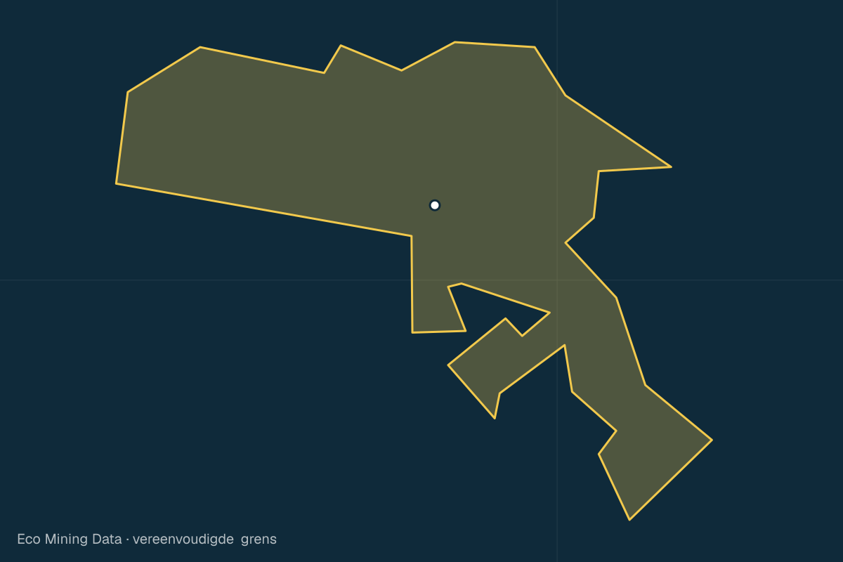 Statische kaart van Regentschap Manokwari, Papua Barat, met vereenvoudigde grens; vergunningen vooral klei, kalksteen.