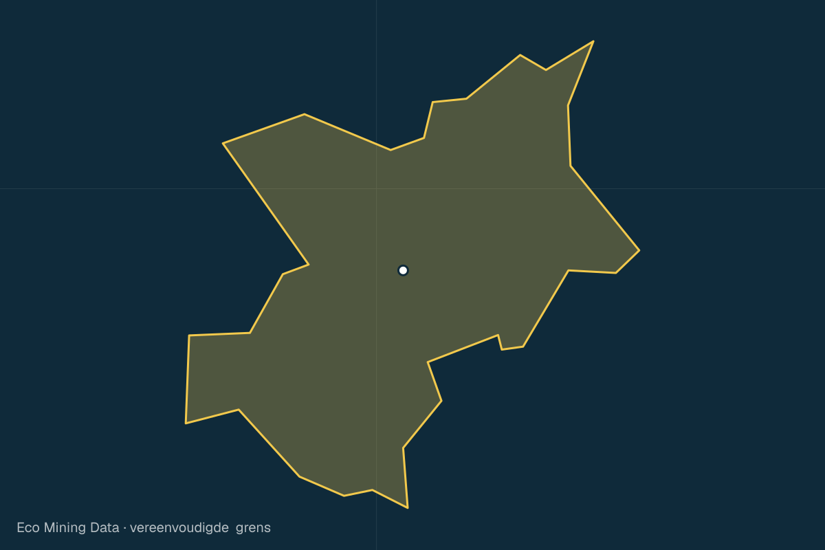 Statische kaart van Regentschap Merangin, Jambi, met vereenvoudigde grens; vergunningen vooral batu kuarsa, besi.