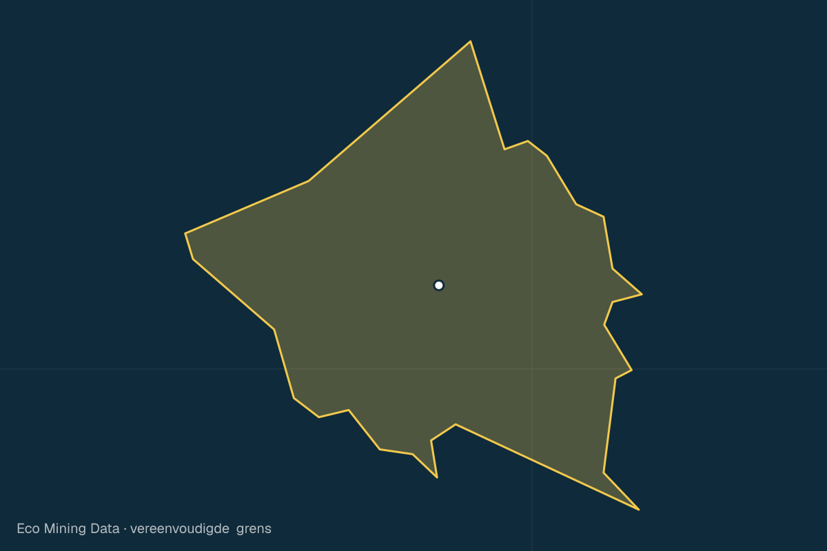 Statische kaart van Regentschap Padang Lawas, Sumatera Utara, met vereenvoudigde grens.