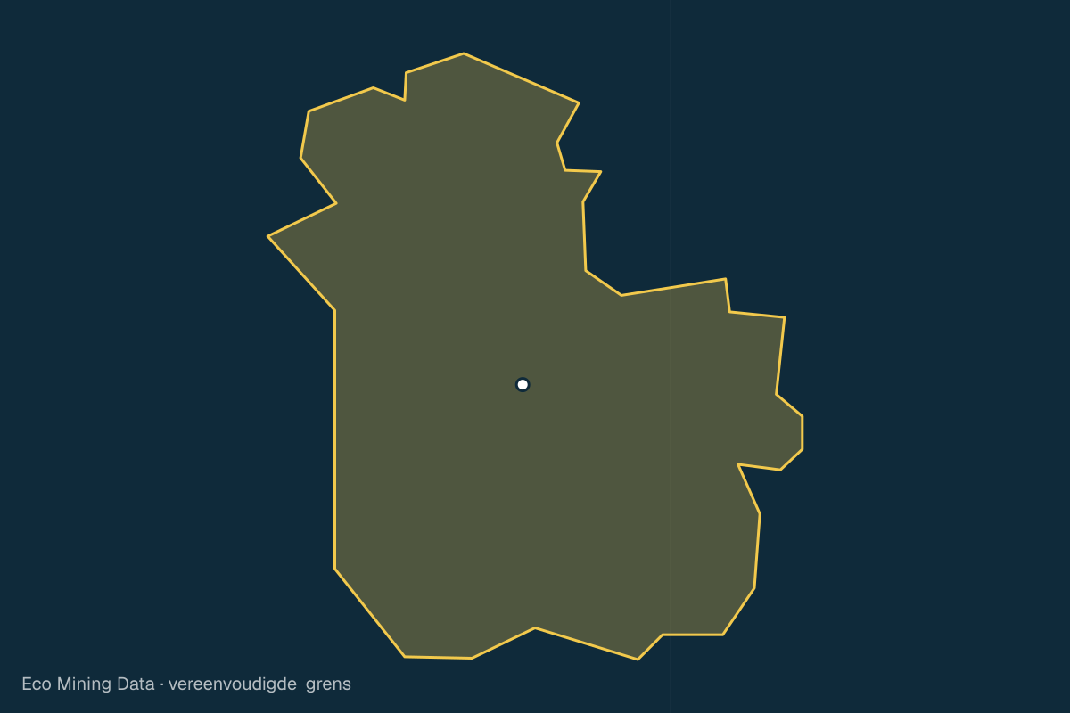 Statische kaart van Regentschap Soppeng, Sulawesi Selatan, met vereenvoudigde grens.