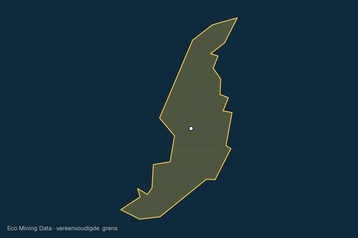 Statische kaart van Regentschap Tabalong, Kalimantan Selatan, met vereenvoudigde grens; vergunningen vooral steenkool, kalksteen.